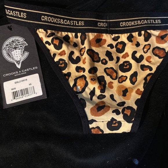 CROOKS & CASTLES CHEETAH TANGA NWT NEVER WORN Inbox - Picture 2 of 7
